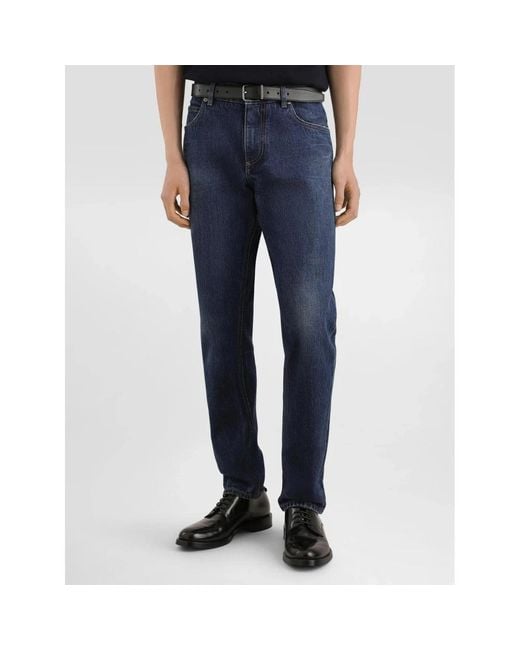 Dolce & Gabbana Button-Fly Jeans in het Blue voor heren