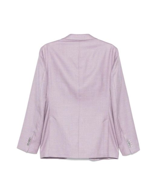 Luigi Bianchi Lila knopfjacke mit taschen luigi bianchi tova in Purple für Herren