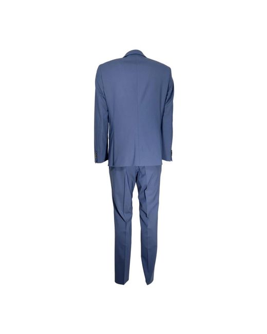 HUGO Kostuums ,Blauw ,Wol Slim Fit Wollen Pak in het Blue voor heren