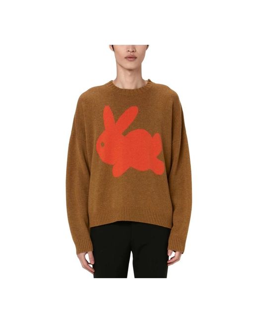 J.W. Anderson Red Round-Neck Knitwear for men