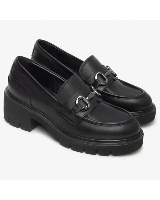 Loafers Nero Giardini de color Black