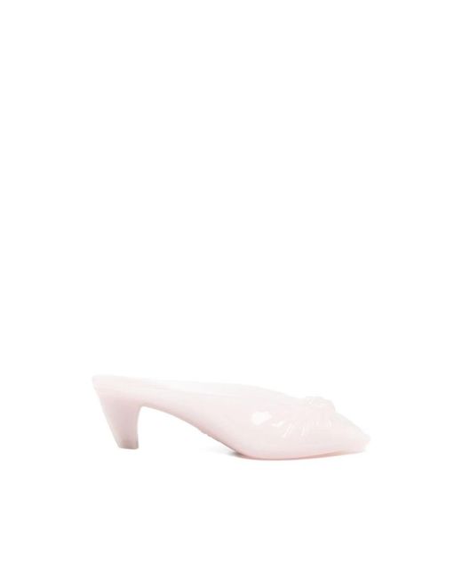 Chloé Pink Heeled Mules