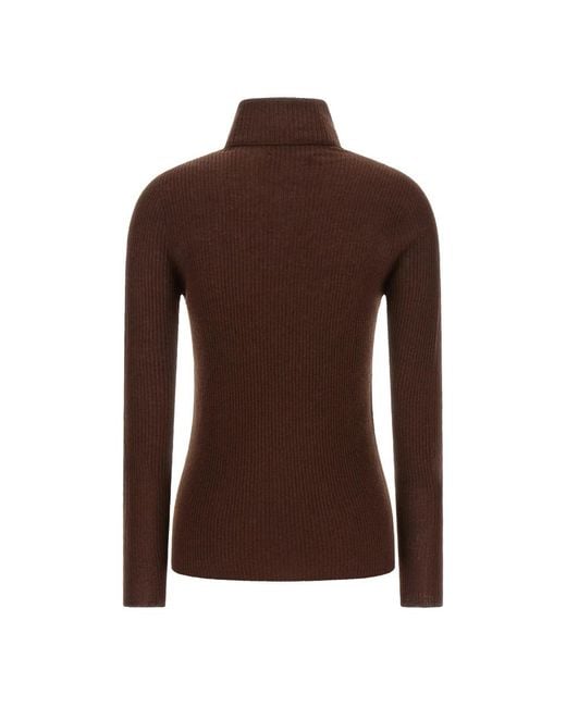 Fabiana Filippi Brown Turtlenecks