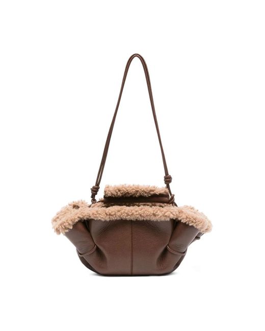 Hereu Brown Shoulder Bags