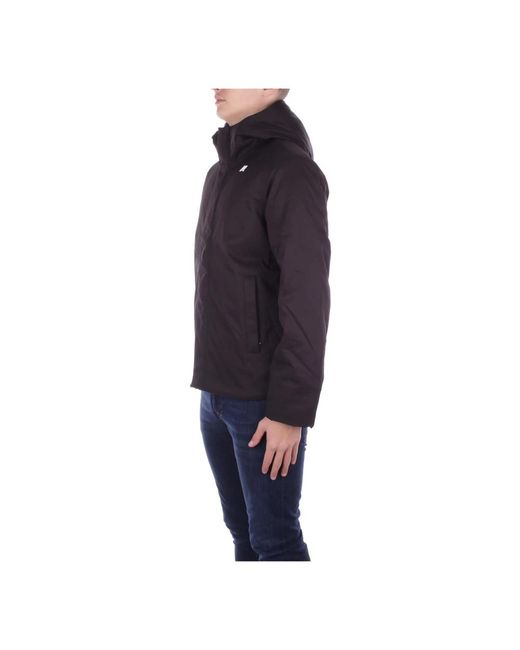 K-Way Jassen ,Zwart ,Polyester Jacko Jacket in het Blue voor heren