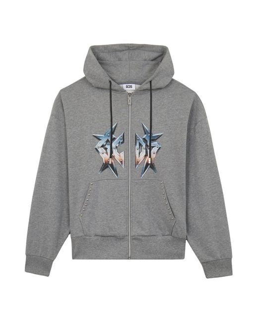 Gcds Gray Zip-Throughs for men