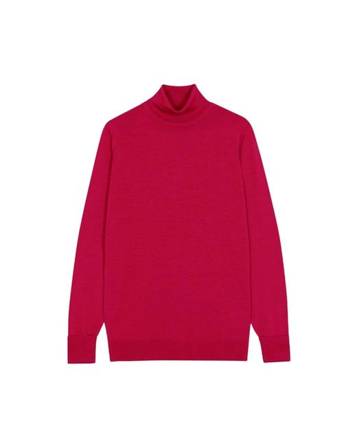 John Smedley Red Turtlenecks for men
