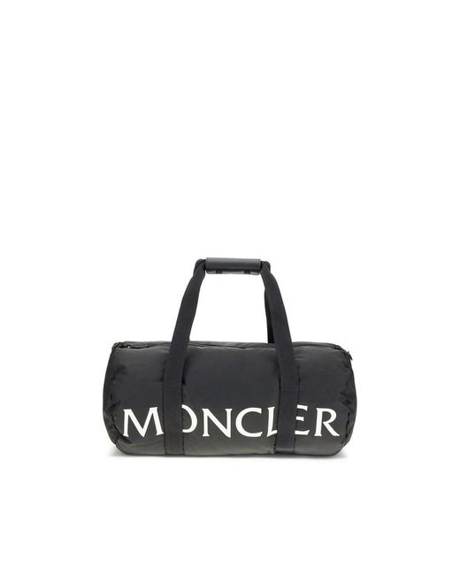 Moncler Black Duffle Travel Bag for men