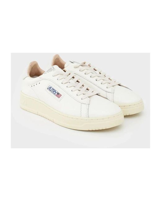 Autry White Weiße Leder Dallas Sneakers