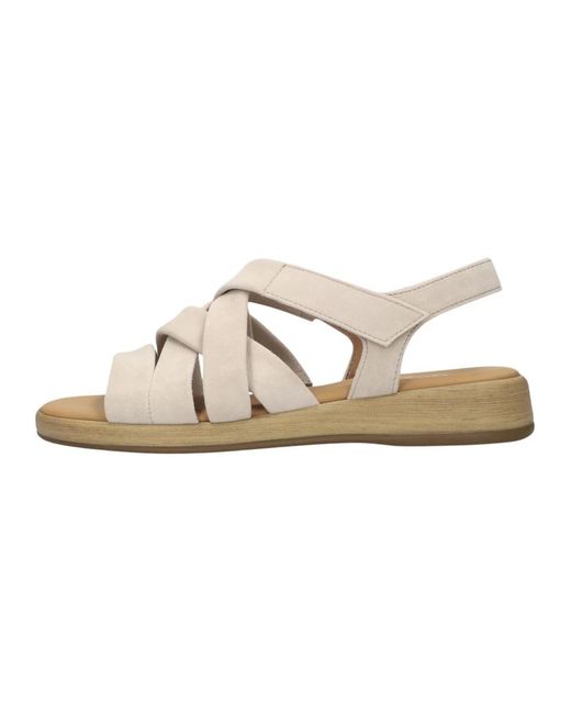Gabor Metallic Flat Sandalen