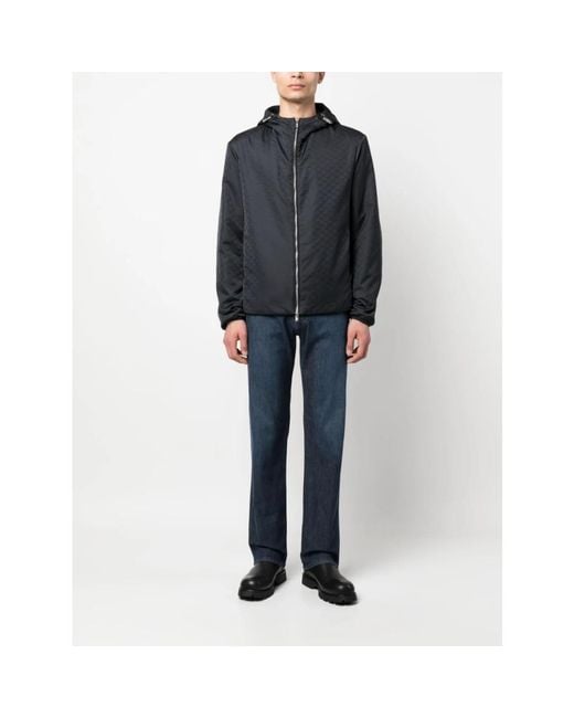 Emporio Armani Black Light Jackets for men