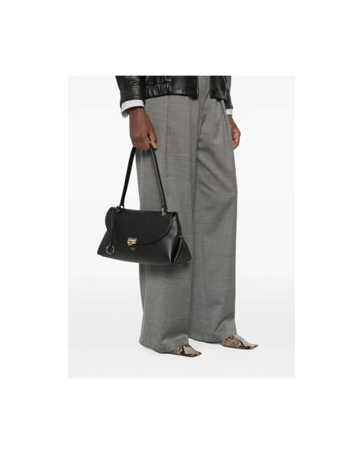 Ferragamo Black Shoulder Bags