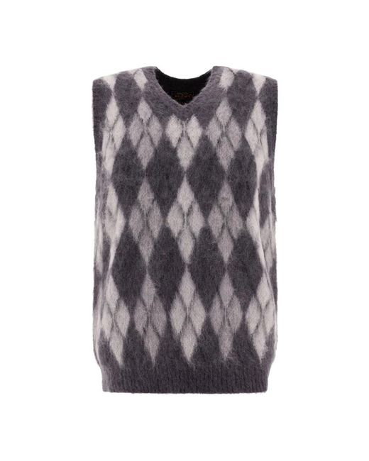 Beams Plus Gray Sleeveless Jumpers for men