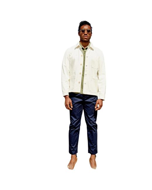 Straight Trousers di Peninsula in Blue da Uomo