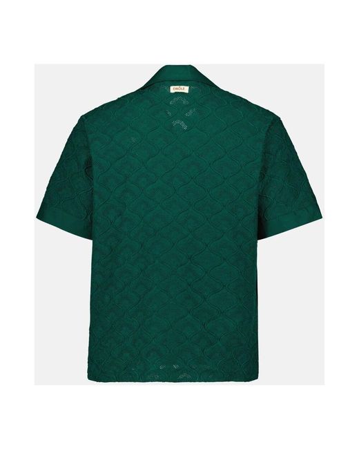 Drole de Monsieur Besticktes wandteppichhemd grün in Green für Herren