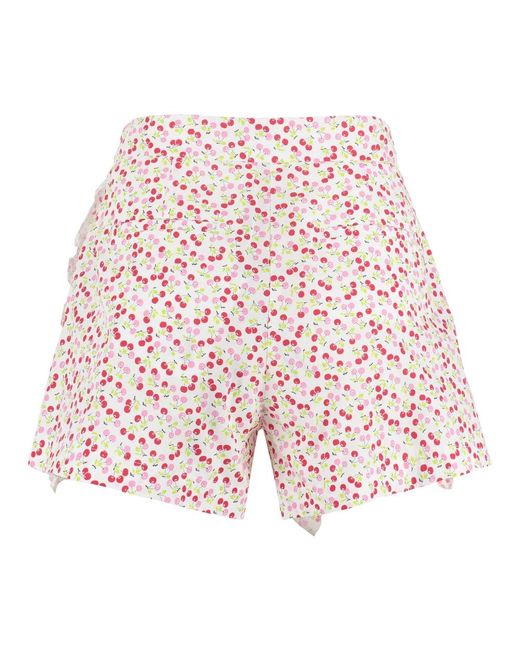 MSGM Red Short Shorts