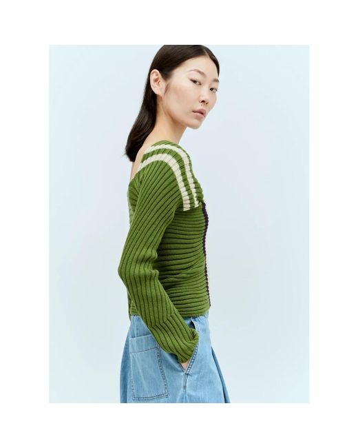 Dries Van Noten Green Knitwear