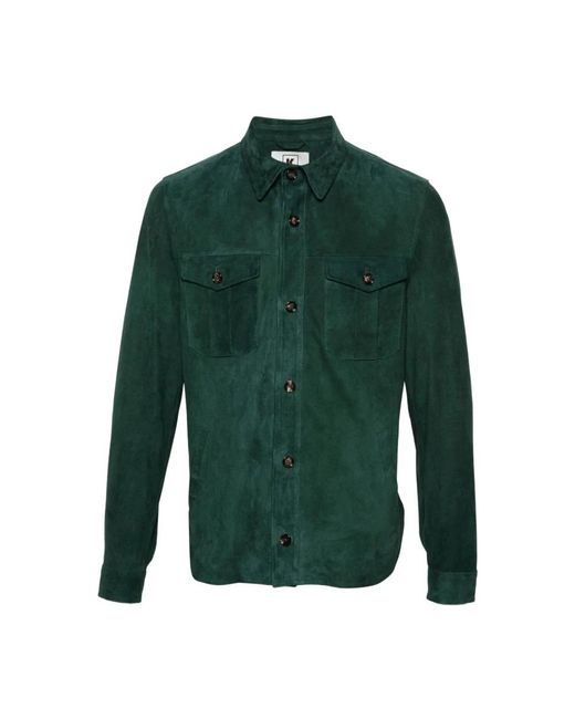 KIRED Green Leather Jackets for men