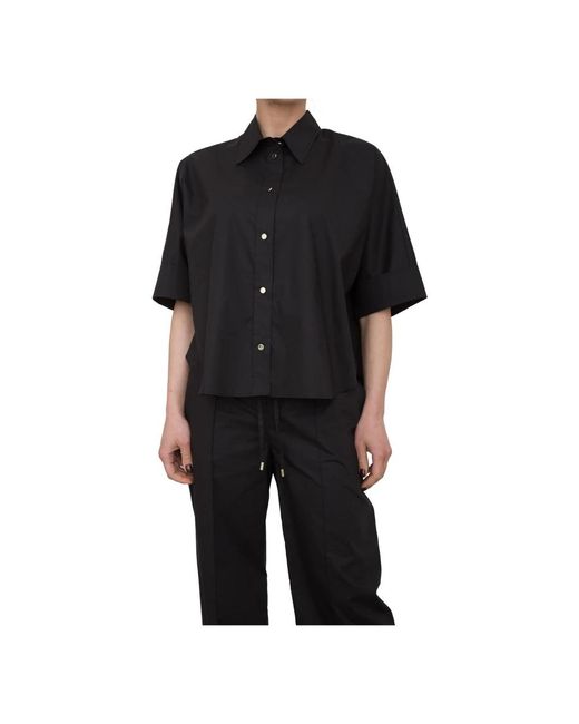 Liu Jo Overhemden ,Zwart ,Katoen Zwarte Shirt Voor Mannen in het Black