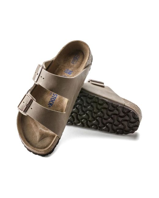 Birkenstock Arizona Soft Footbed Oiled Leather Sandalen in Brown für Herren