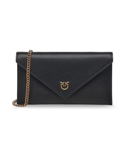 Pinko Black Flat Purse Mini