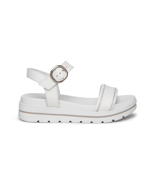 Flat Sandals di Nero Giardini in White