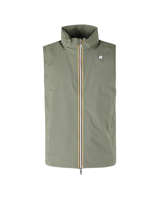 Vests K-Way de hombre de color Green