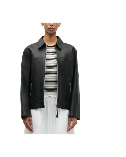 Leather Jackets Samsøe & Samsøe de color Black