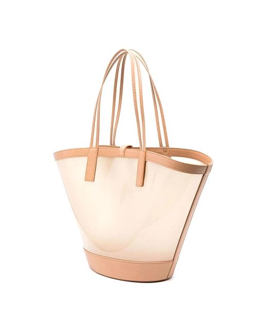 Saint Laurent Tote Bags in het Natural