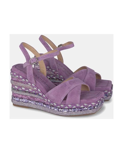 Wedges di Alma En Pena. in Purple