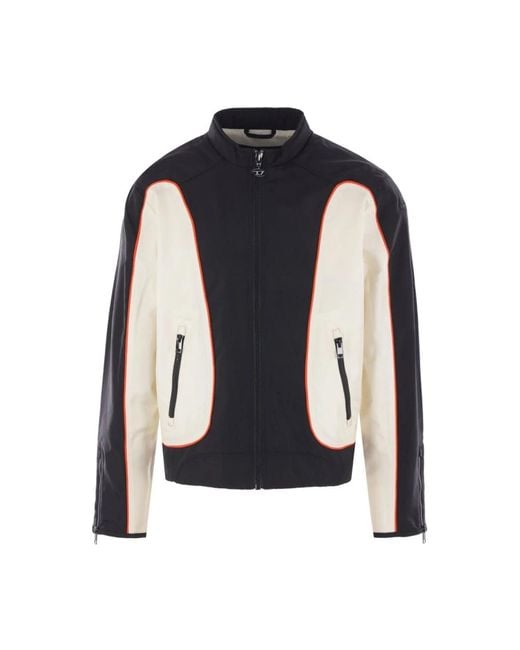 DIESEL Black Light Jackets for men