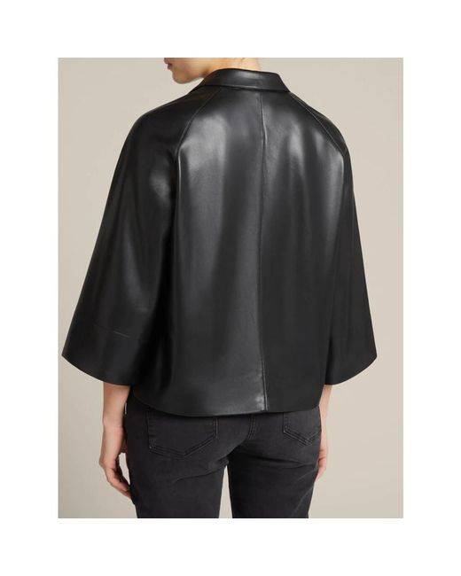 Jackets > leather jackets Elena Miro en coloris Black