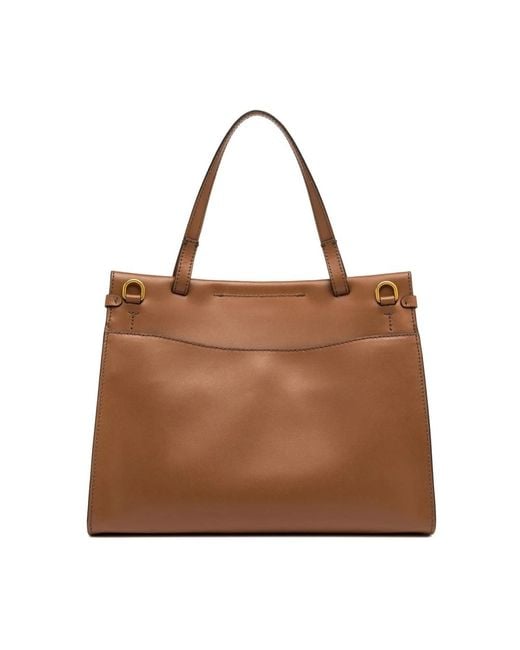 Gianni Chiarini Brown Tilda Leder Tote Tasche