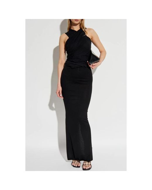 Rick Owens Black Maxi Skirts