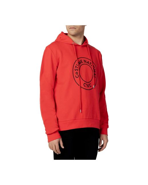CoSTUME NATIONAL Red Hoodies for men
