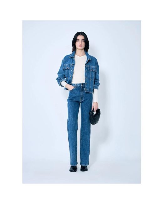 Khaite Blue Straight Jeans