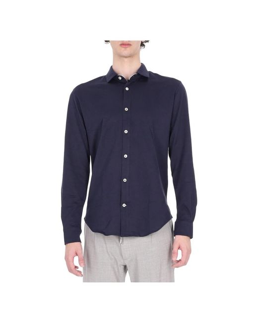 Eleventy Blue Casual Shirts for men