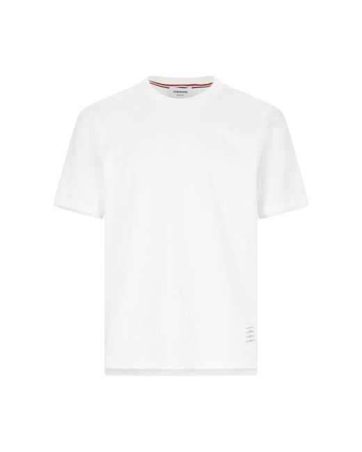 Thom Browne Weiße t-shirts und polos mit logo in White für Herren