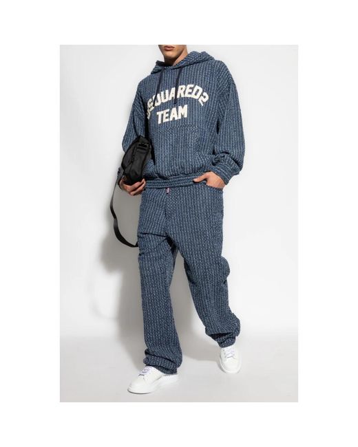 Hoodies DSquared² de hombre de color Blue