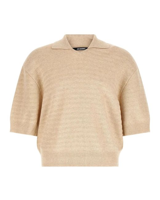 Jacquemus Natural Polo Shirts for men