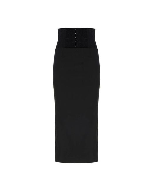 Dolce & Gabbana Black Maxi Skirts