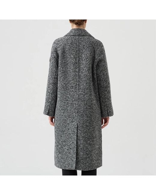 ジャケット・アウター ERMANNO SCERVINO double-breasted coat Ermanno Scervino Double-Breasted Coats in Gray | Lyst