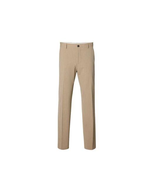 SELECTED Natural Suit Trousers for men