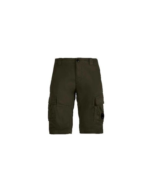 C P Company Stretch-satin-cargo-shorts efeugrün in Green für Herren
