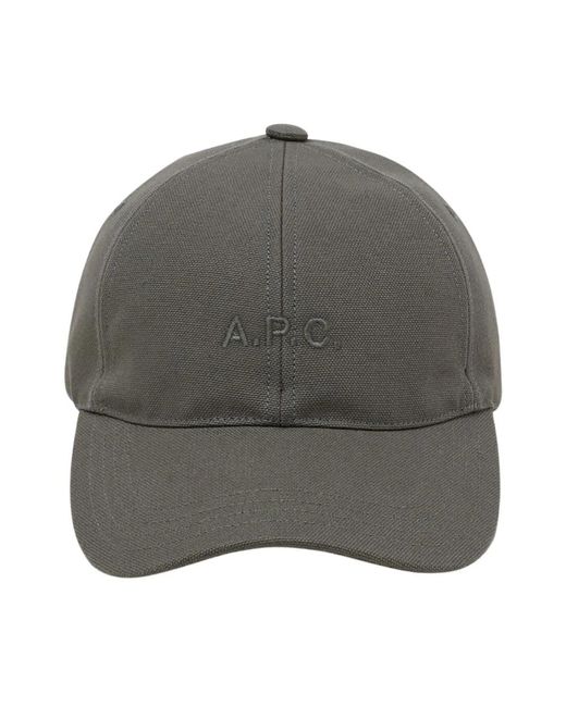 A.P.C. Gray Caps for men