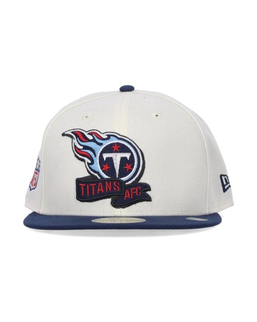 KTZ Accessoires ,Wit ,Polyester Tennessee Titans Platte Klep Pet in het White voor heren