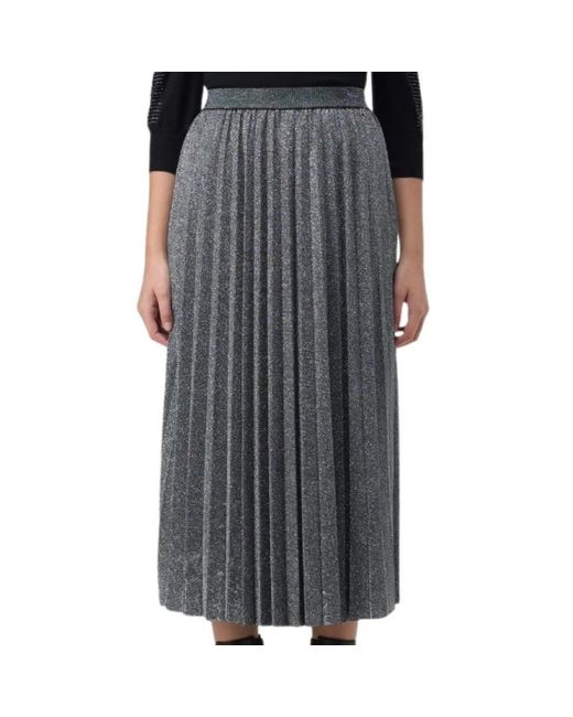 Twin Set Gray Midi Skirts