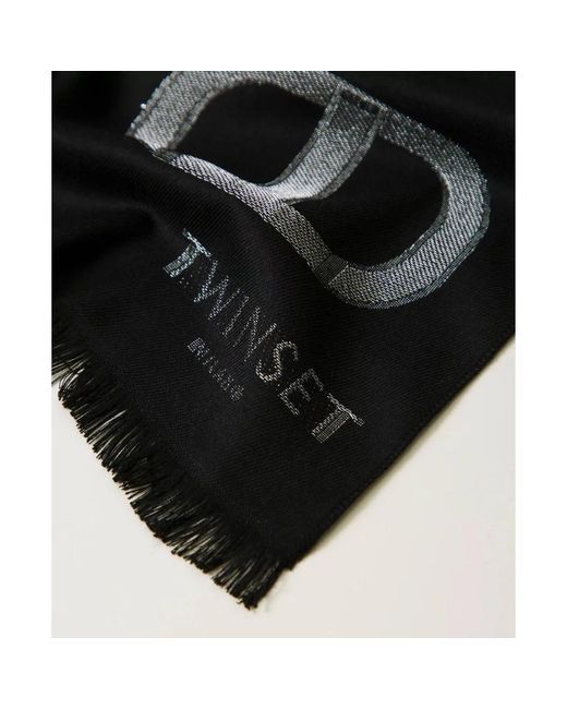 Twinset Black Ovale Fantasie Stola Art. 242Ta4080