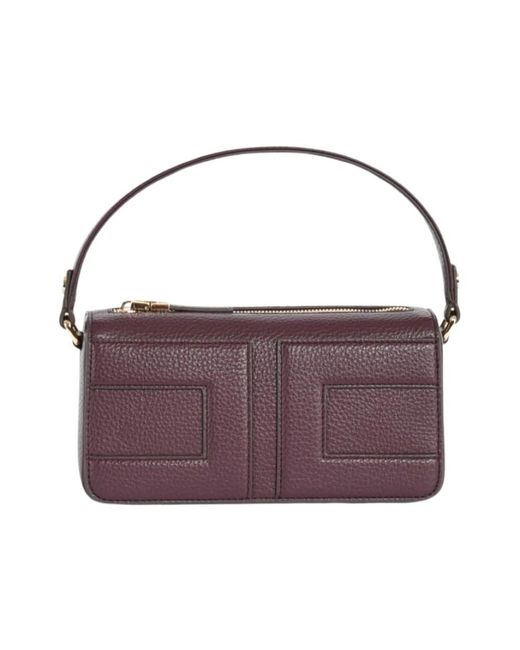 Elisabetta Franchi Purple Schultertasche Mit Maxi-Logo