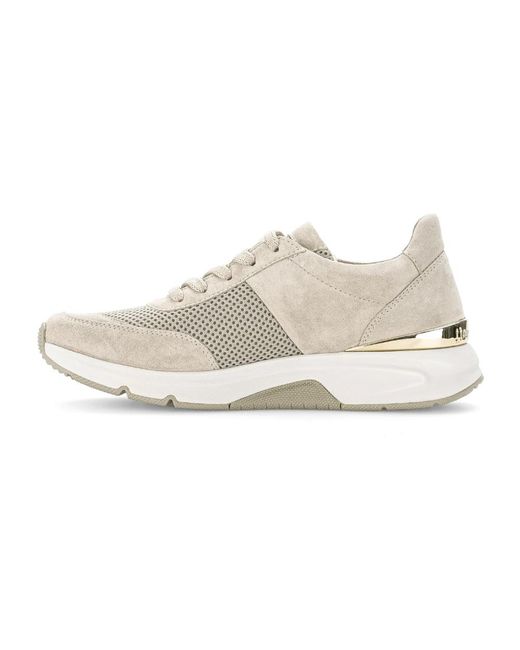 Gabor White Rolling Sneaker